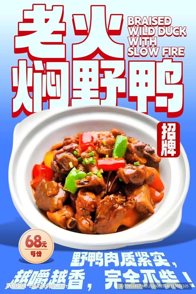 老火焖野鸭 