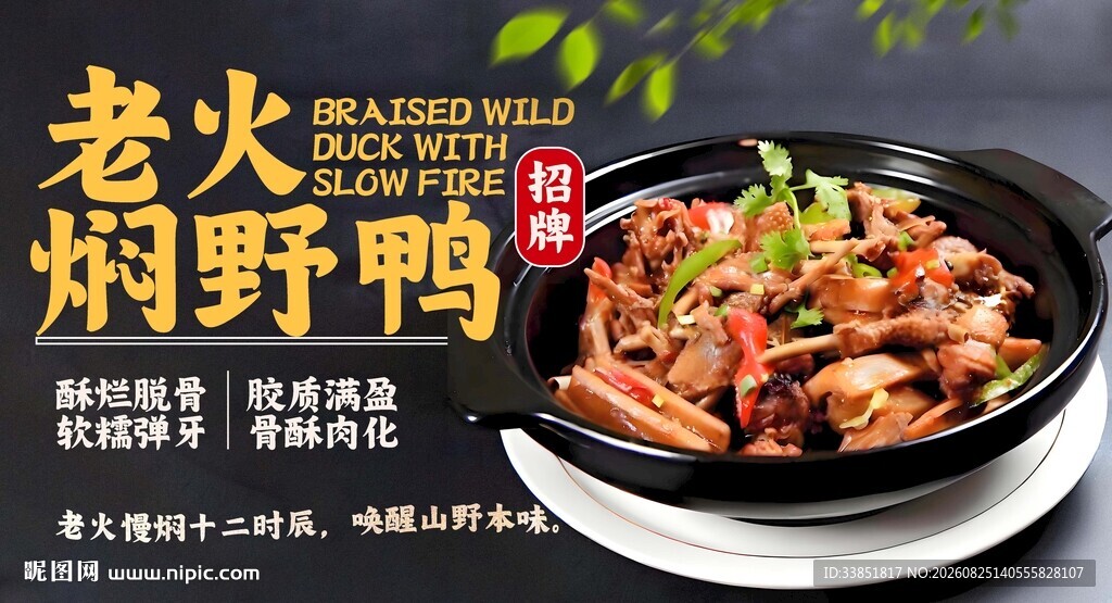 老火焖野鸭 