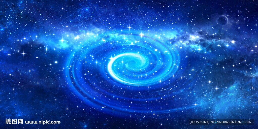 蓝色漩涡星空