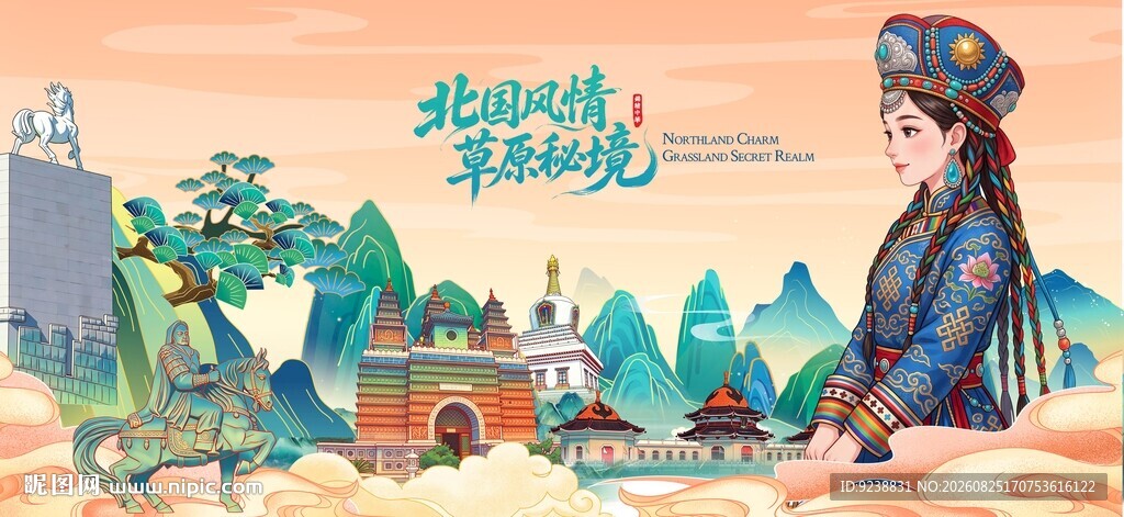 国潮插画