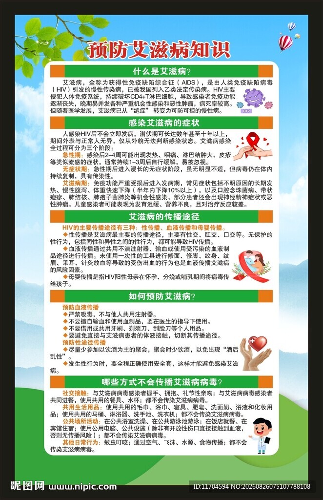 世界艾滋病日海报