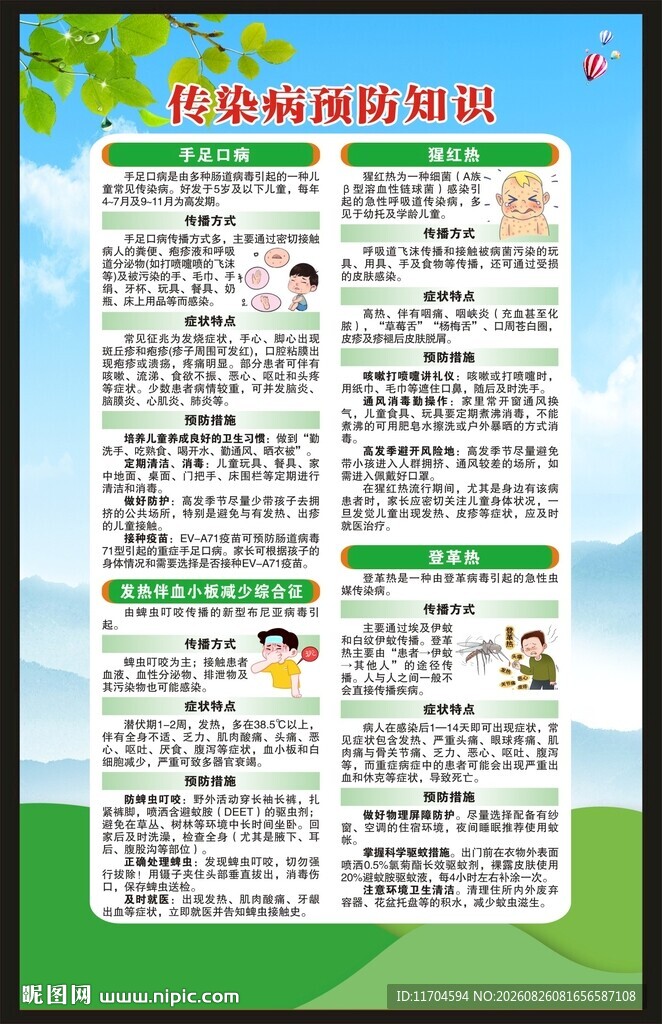 预防传染病知识海报