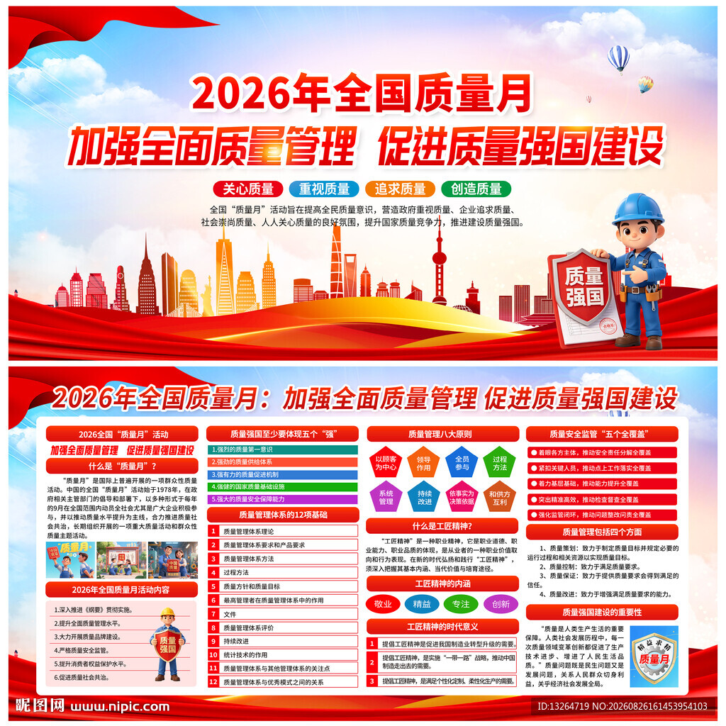 2026年全国质量月展板
