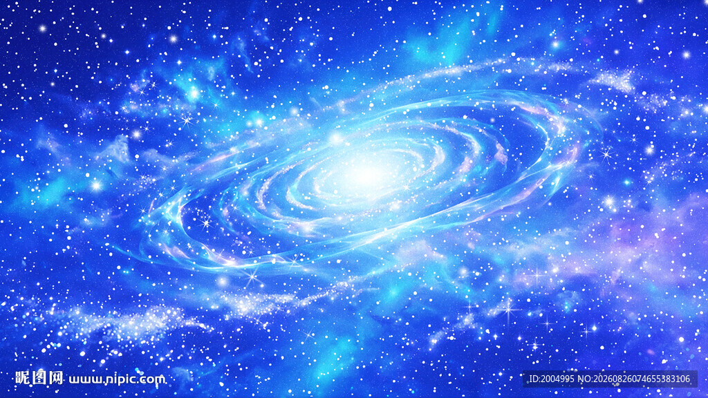 蓝色星空图