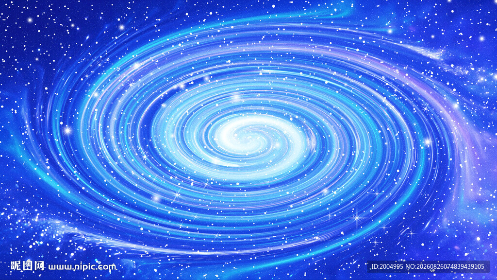 梦幻蓝色宇宙漩涡星空吊顶