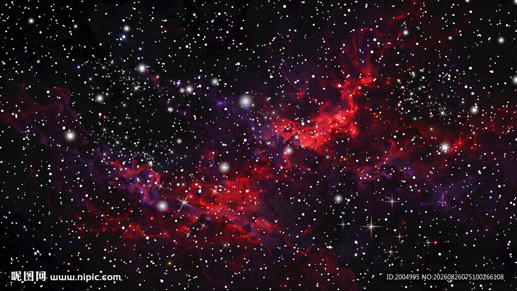 暗红色高清星空