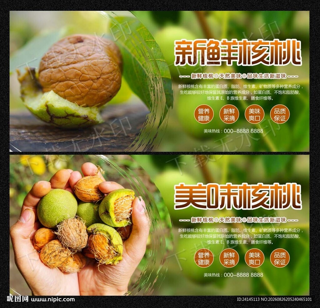 新鲜核桃