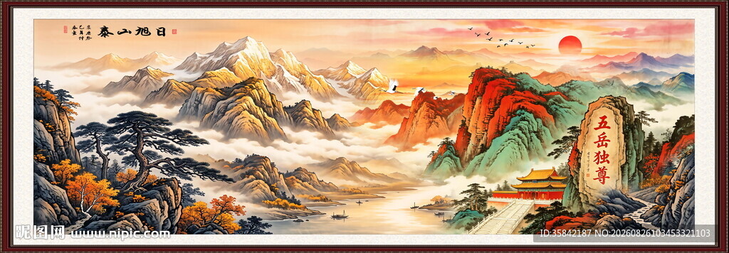 泰山国画