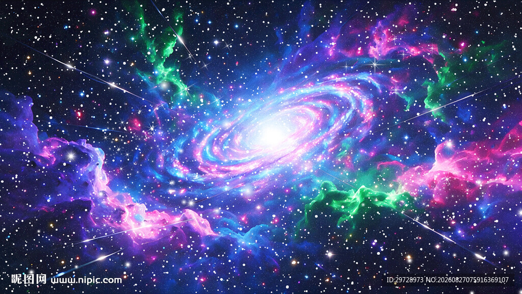 彩色宇宙星空