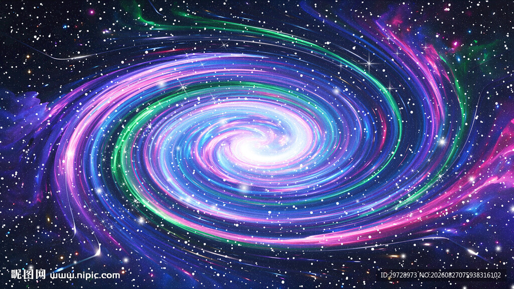 彩色宇宙星空旋涡