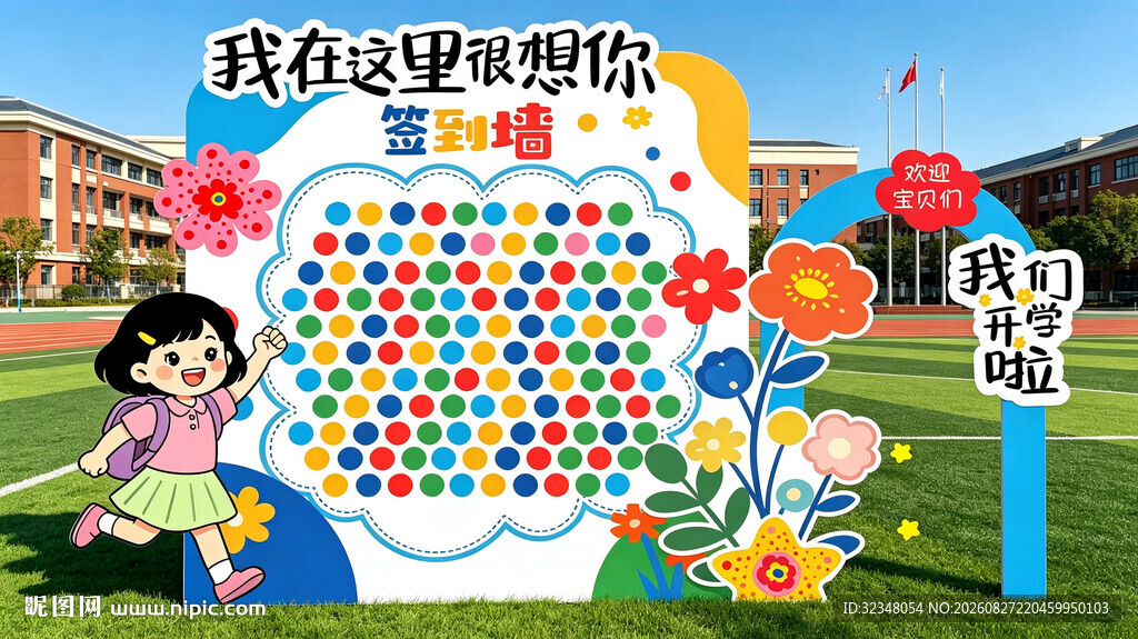 幼儿园开学签到处