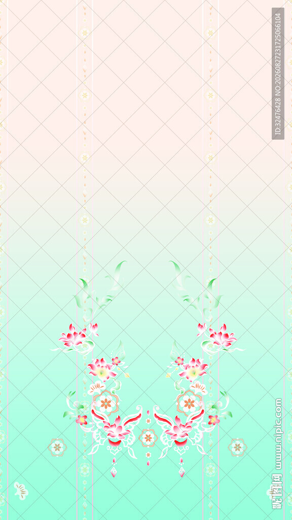 清新花卉汉服