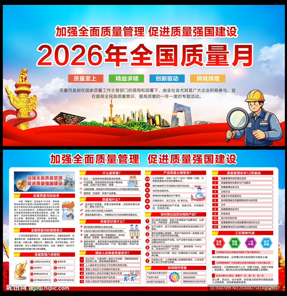 2026年全国质量月宣传栏