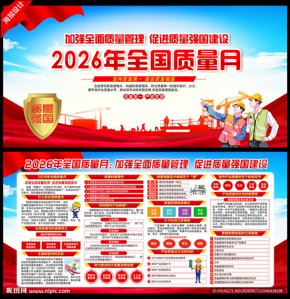 2026年全国质量月宣传栏