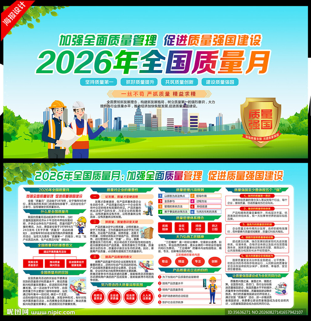 全国质量月知识宣传栏