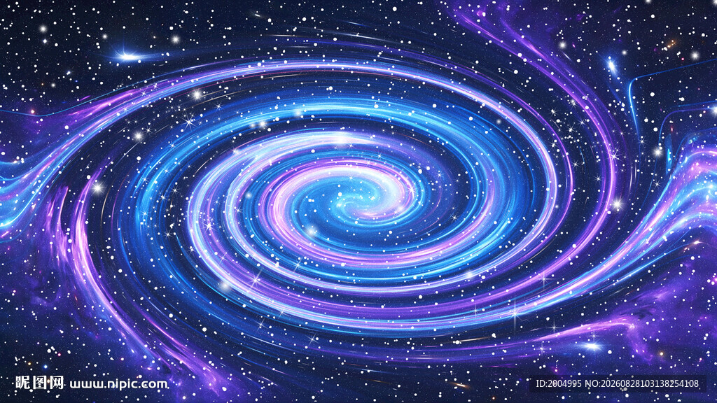 蓝紫色星空漩涡