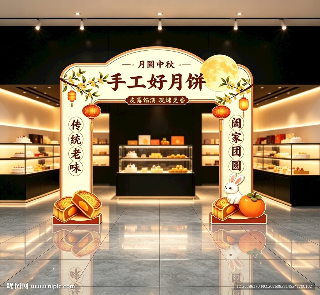 中秋月饼活动拱门