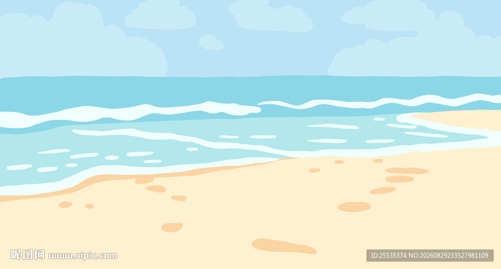 蓝色海洋背景图