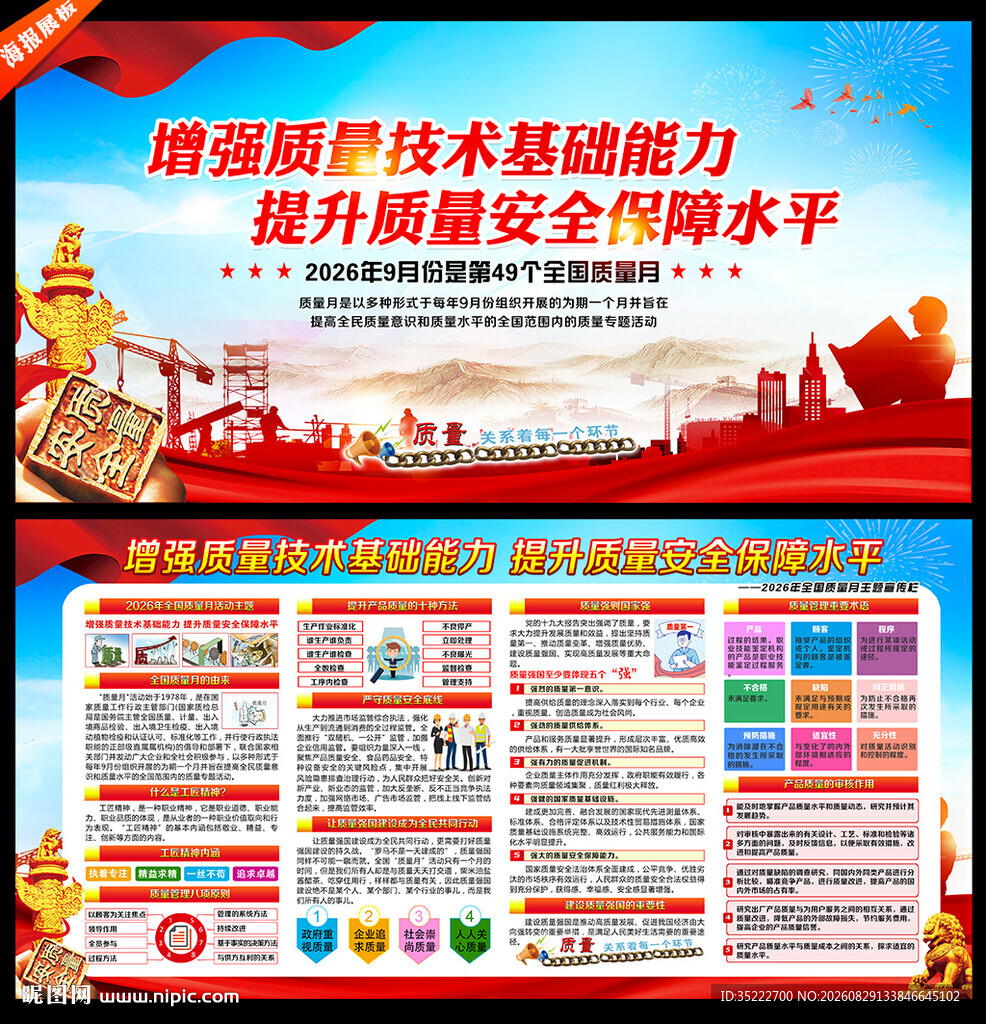 2026年全国质量月展板