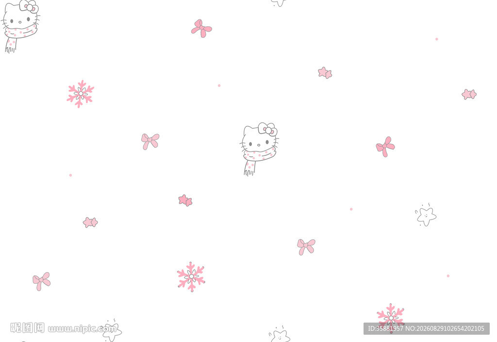 梦幻雪花星星图案背景