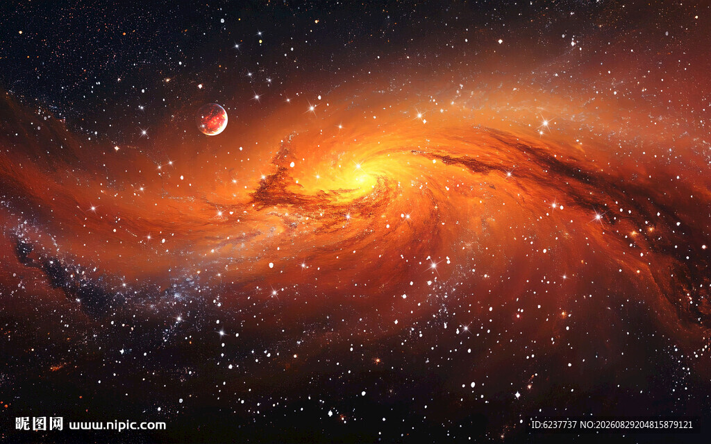 黑色宇宙星空背景图