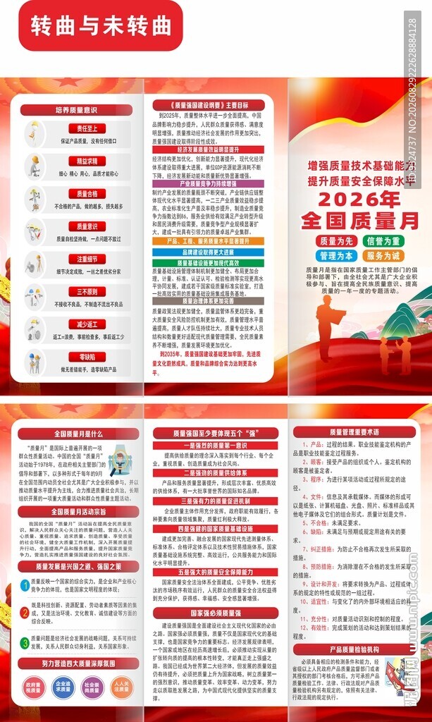 2026年全国质量月三折页