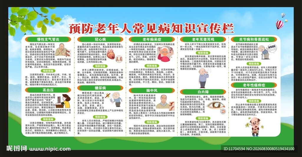 老年健康宣传周宣传栏
