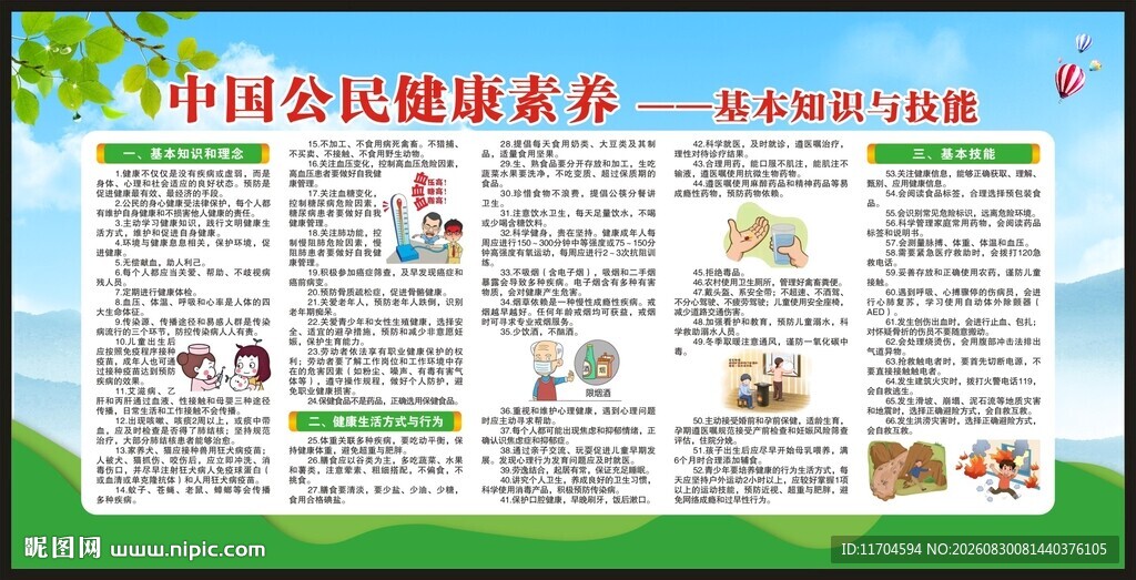 中国公民健康素养宣传栏