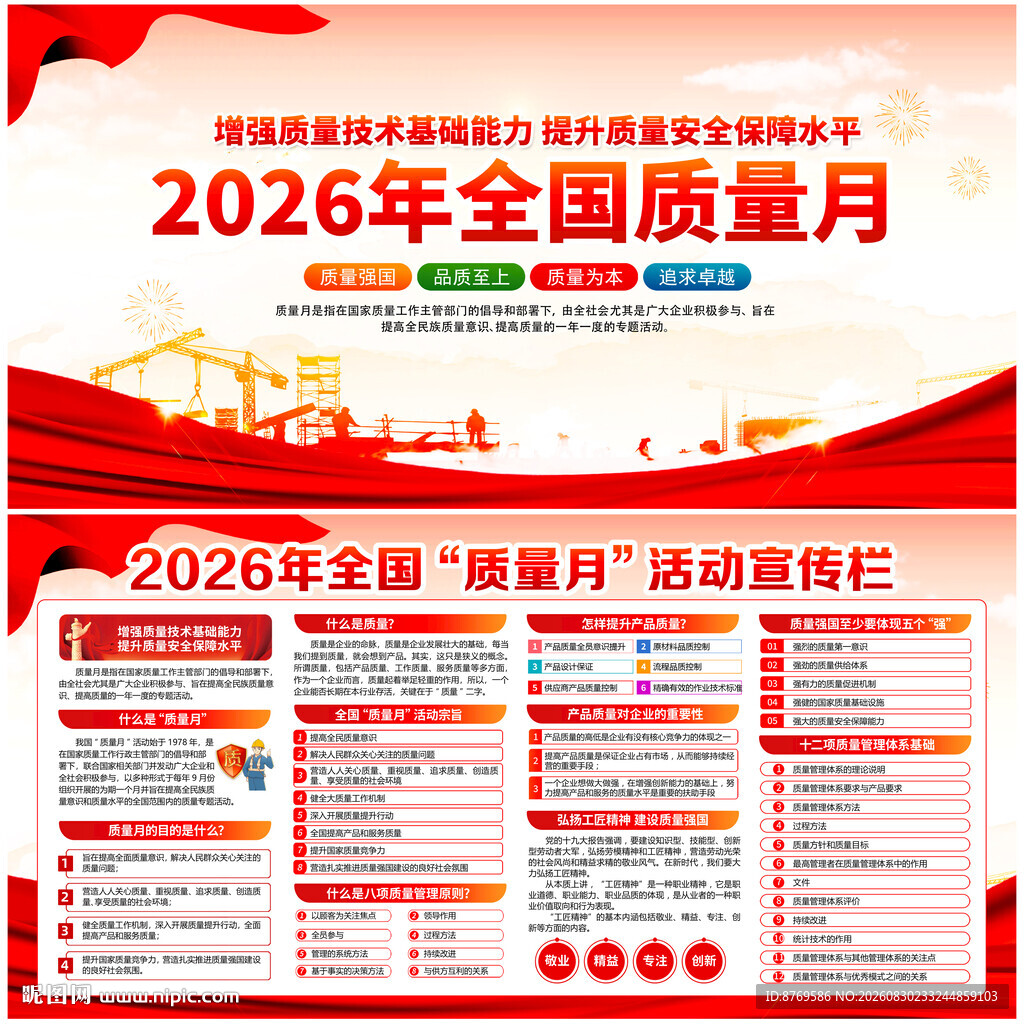 2026年全国质量月展板