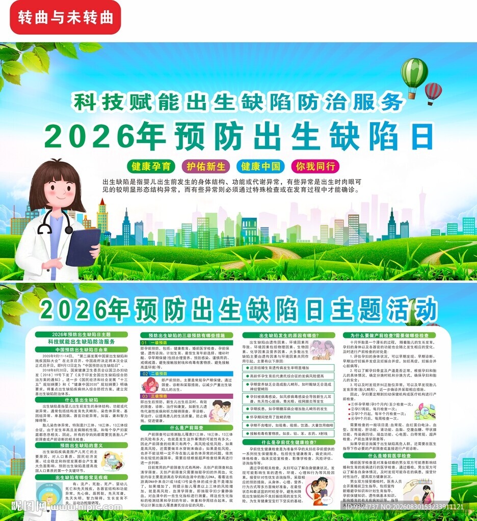  2026年预防出生缺陷日海报
