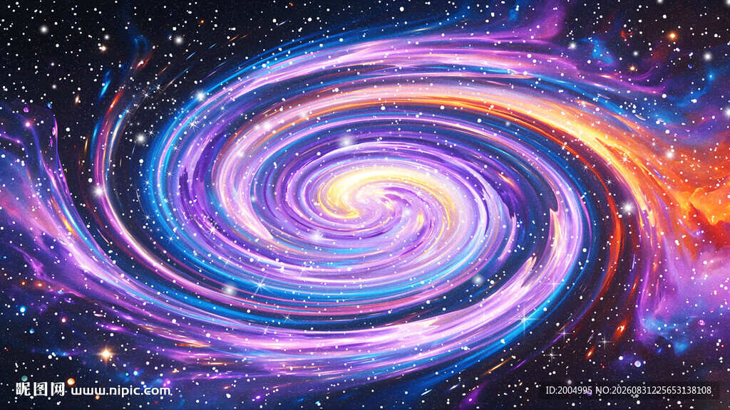 绚丽宇宙星空旋涡天花吊顶