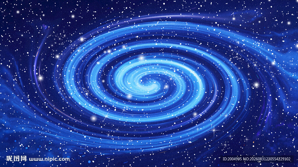蓝色旋涡星空宇宙高清图