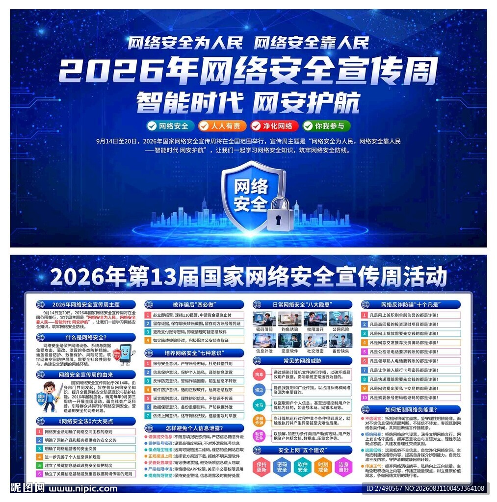 2026年网络安全宣传周展板