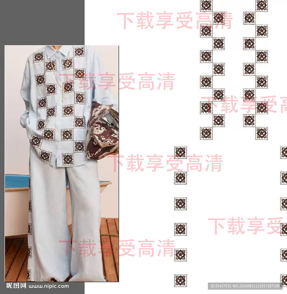 室内休闲服饰展示