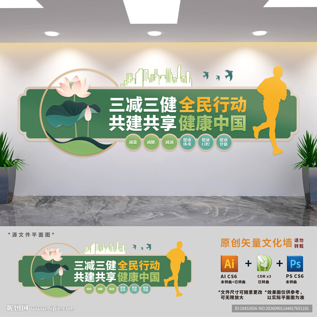 三减三健展板文化墙