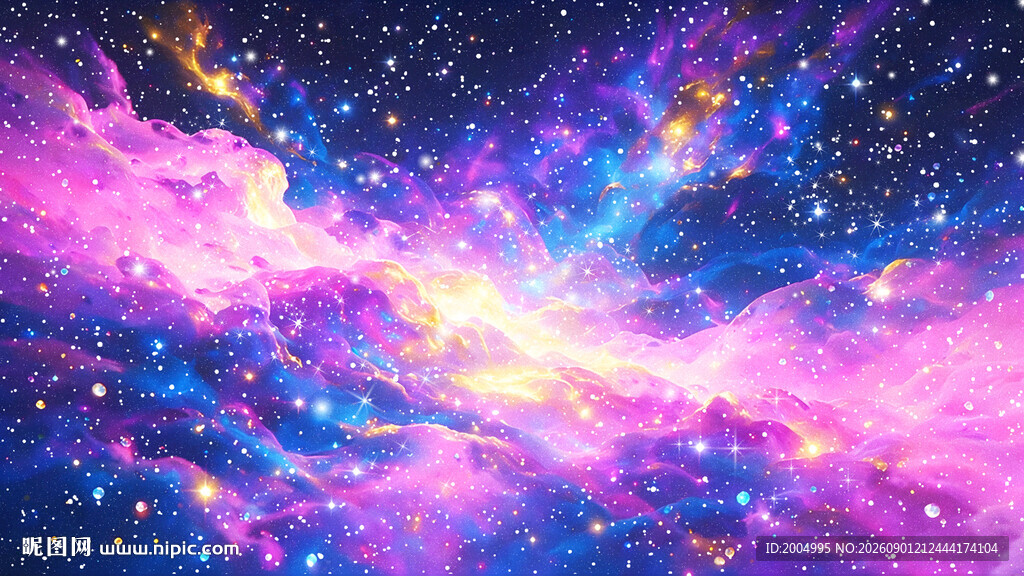 唯美绚丽星空吊顶天花