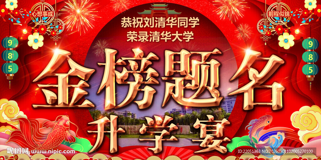 985金榜题名升学宴酒店投屏