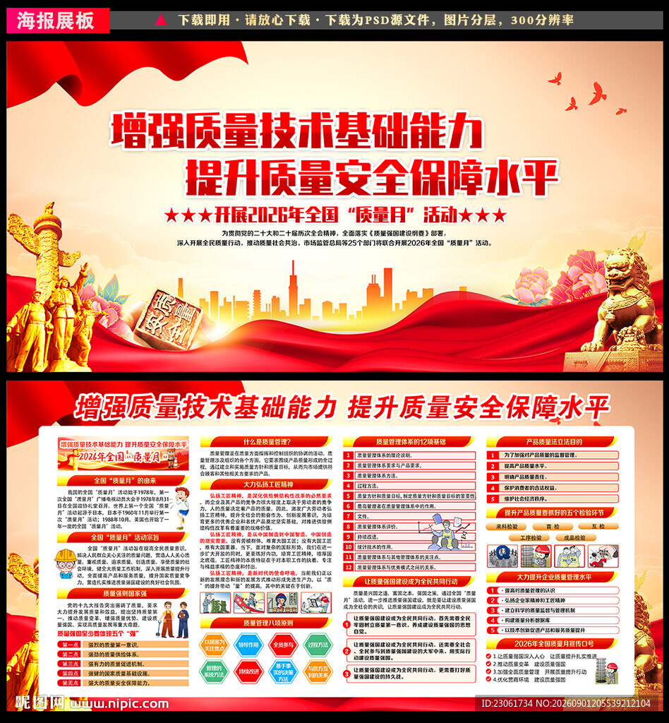 全国质量月知识宣传栏