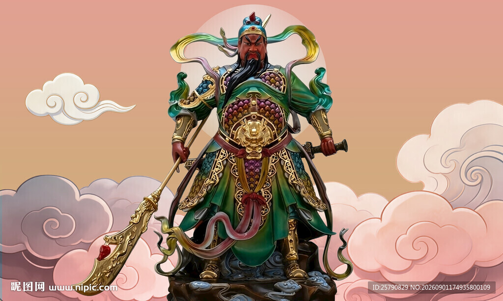 关羽神像关公塑像