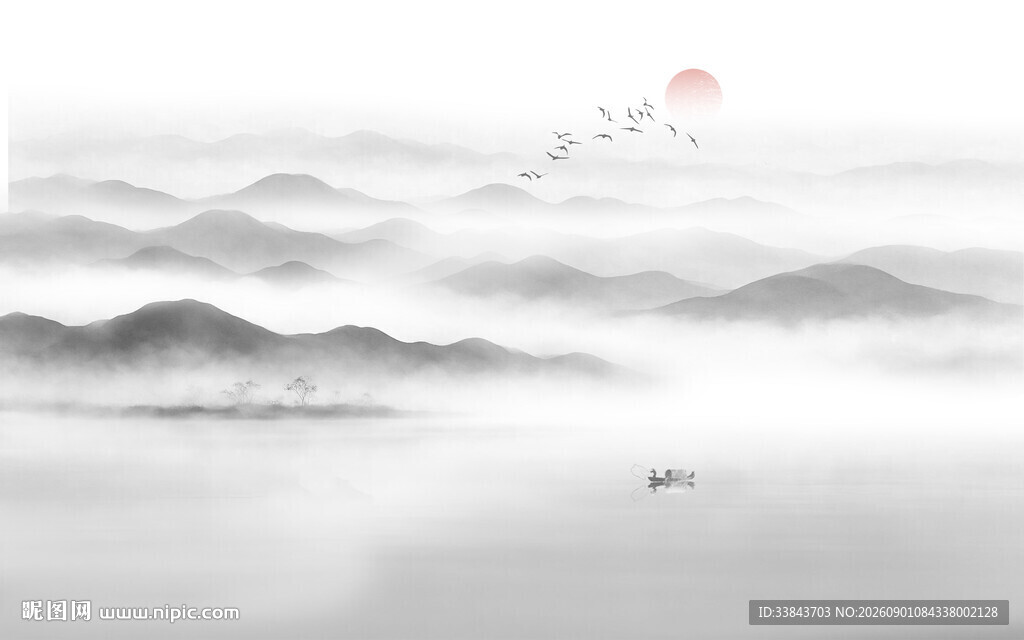新中式水墨画