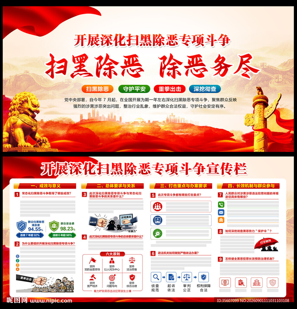 2026扫黑除恶宣传栏