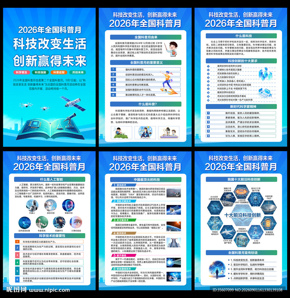 2026年全国科普月展板