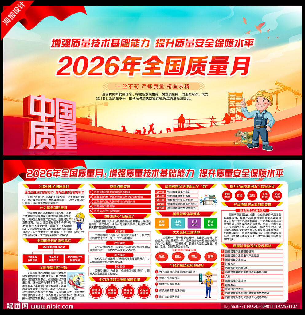 2026年全国质量月展板
