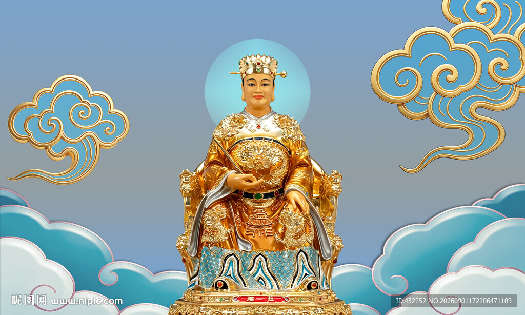灶王爷灶君塑像