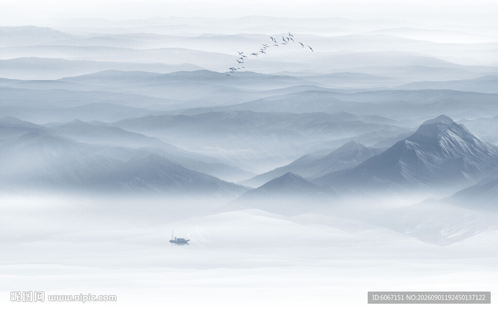水墨山水画