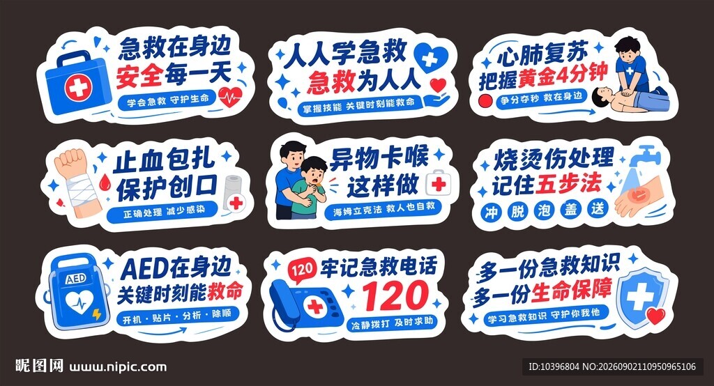 急救知识科普异形手举牌2
