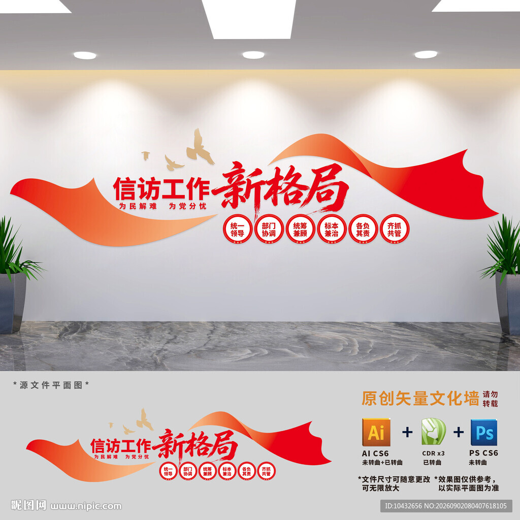 信访工作新格局文化墙