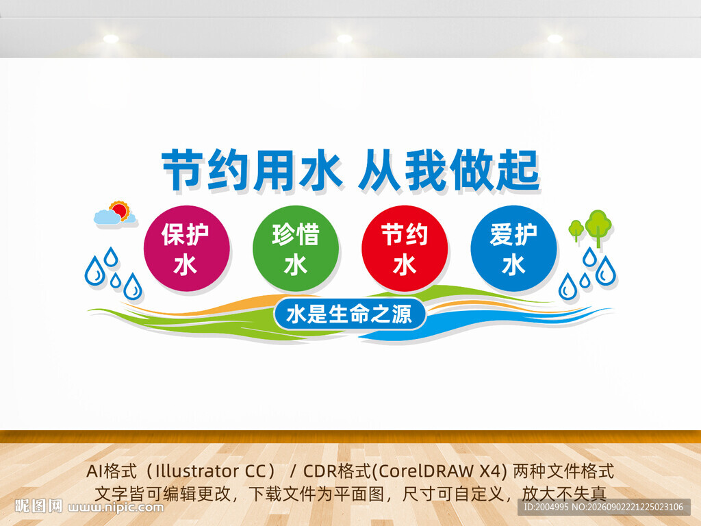 节约用水文化墙