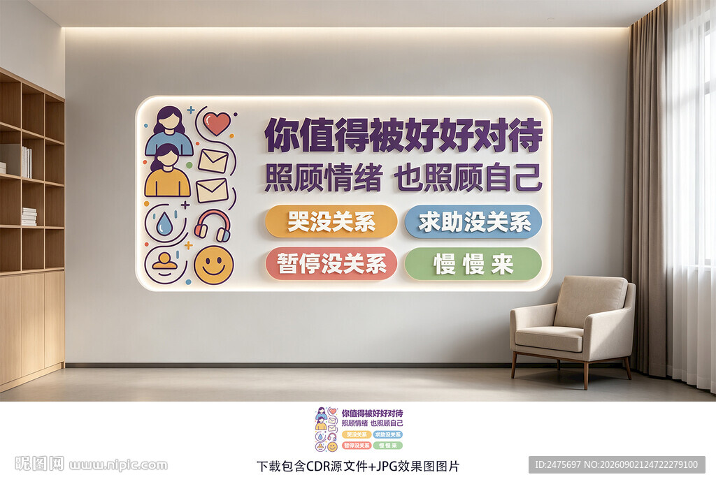 心理健康文化墙