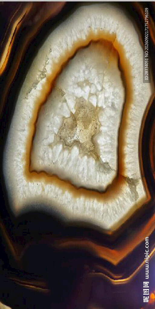 玛瑙切片纹理特写
